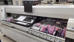 The assembly line at VSE, part of the PCB flow chart described below